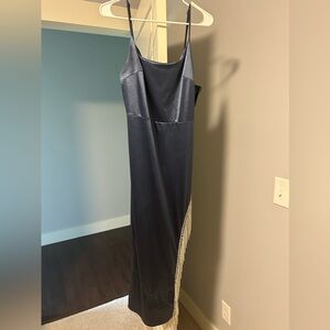 tight blue dress. size large.